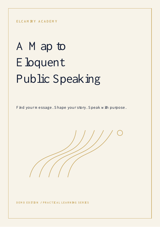 A Map to Eloquent Public Speaking — Demo cover A Map to Eloquent Public Speaking demo ebook cover